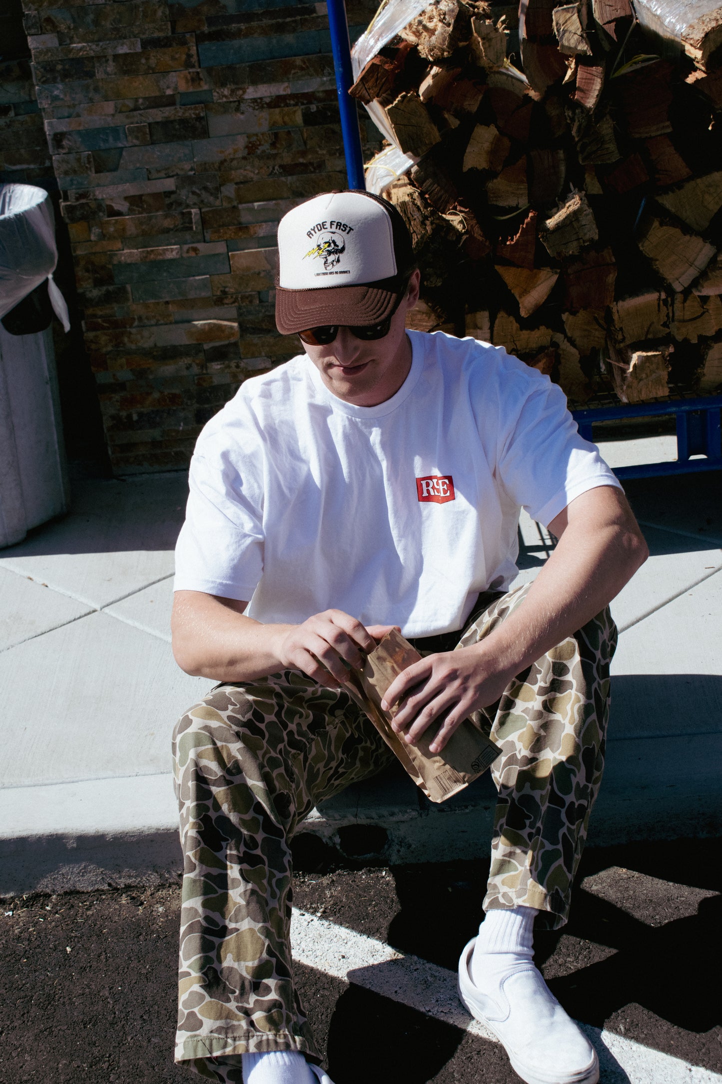 Happy Camper Tee White
