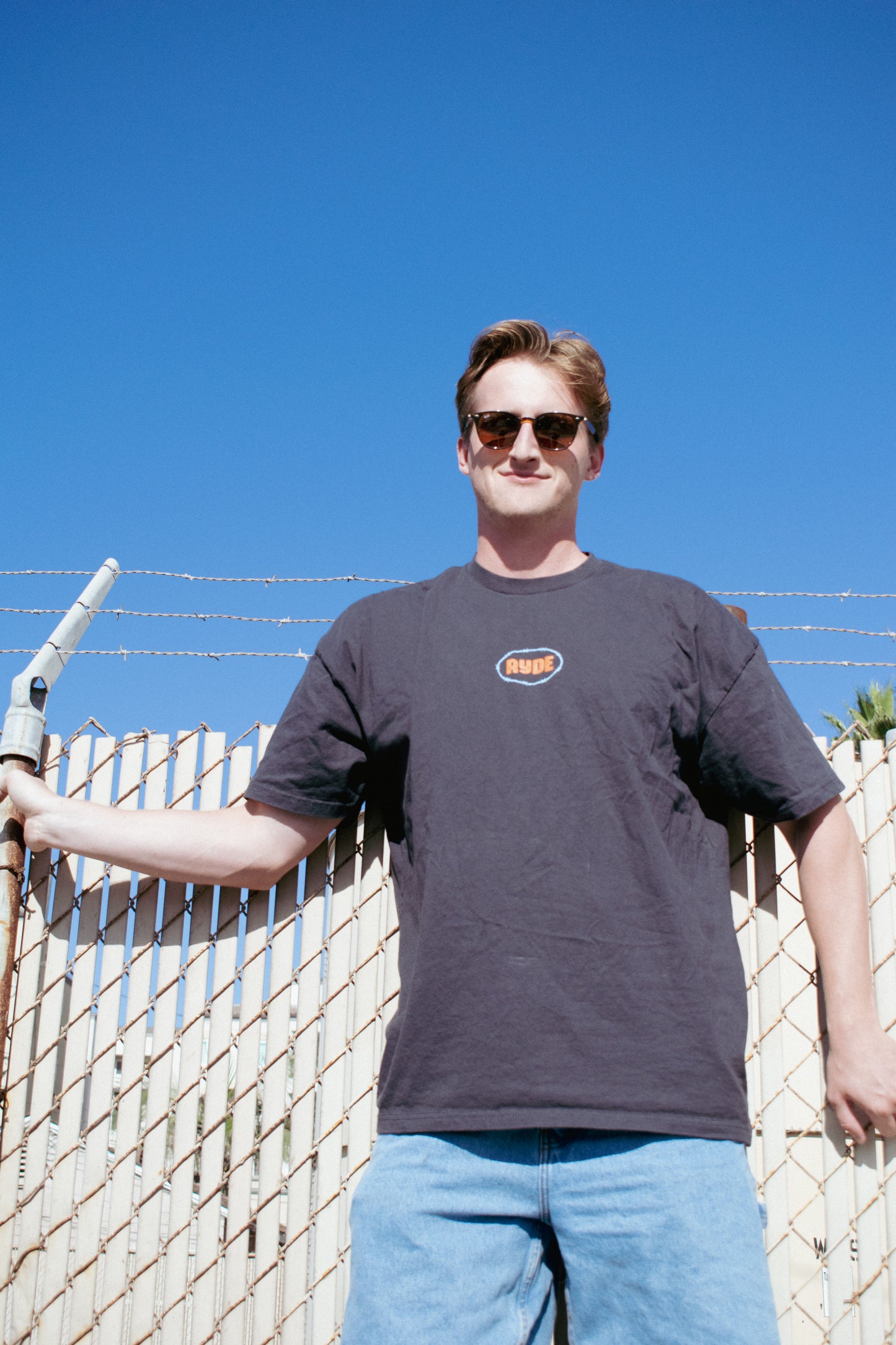 Barbed Horizons Tee Charcoal