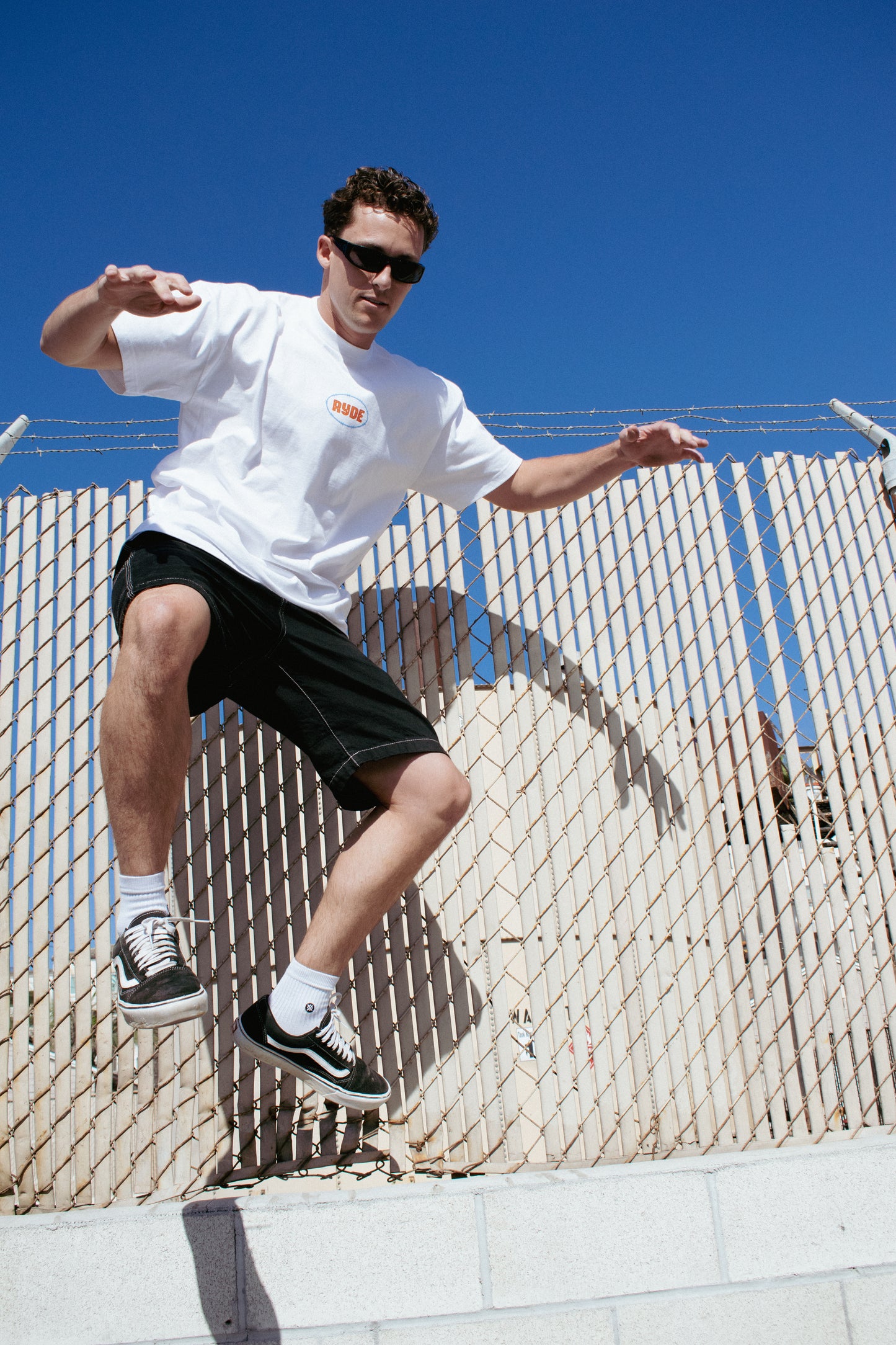 Barbed Horizons Tee White