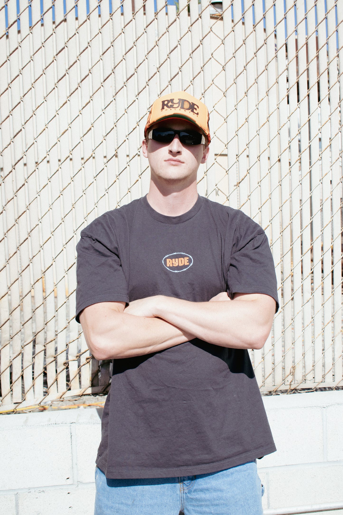 Barbed Horizons Tee Charcoal