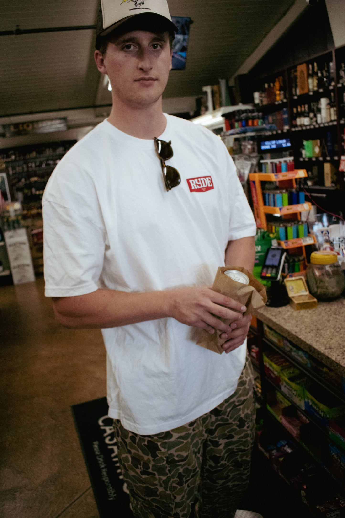 Happy Camper Tee White