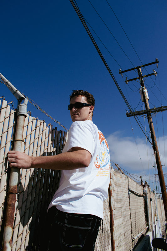 Barbed Horizons Tee White