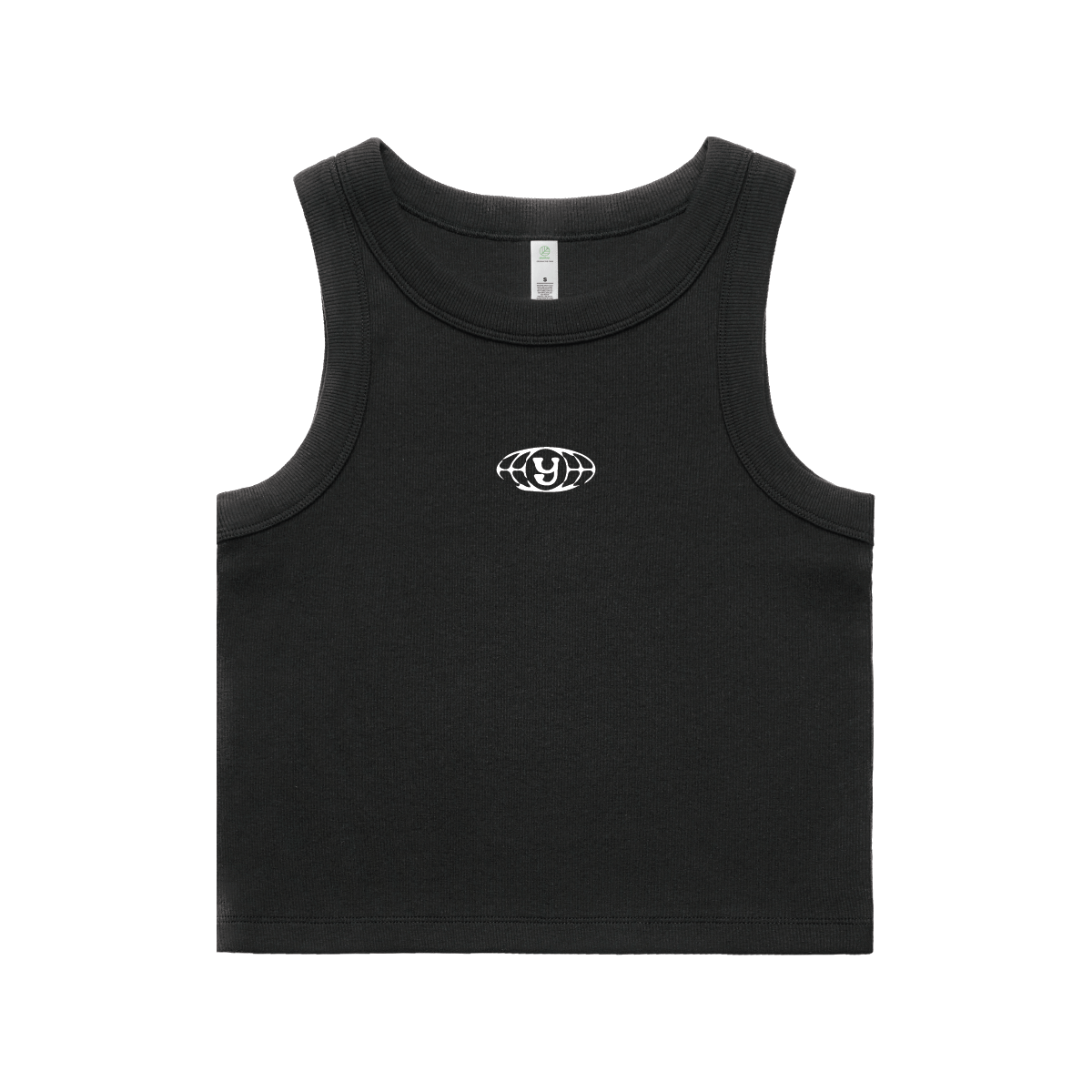 Y2K ribbed tank top black ryde worldwyde